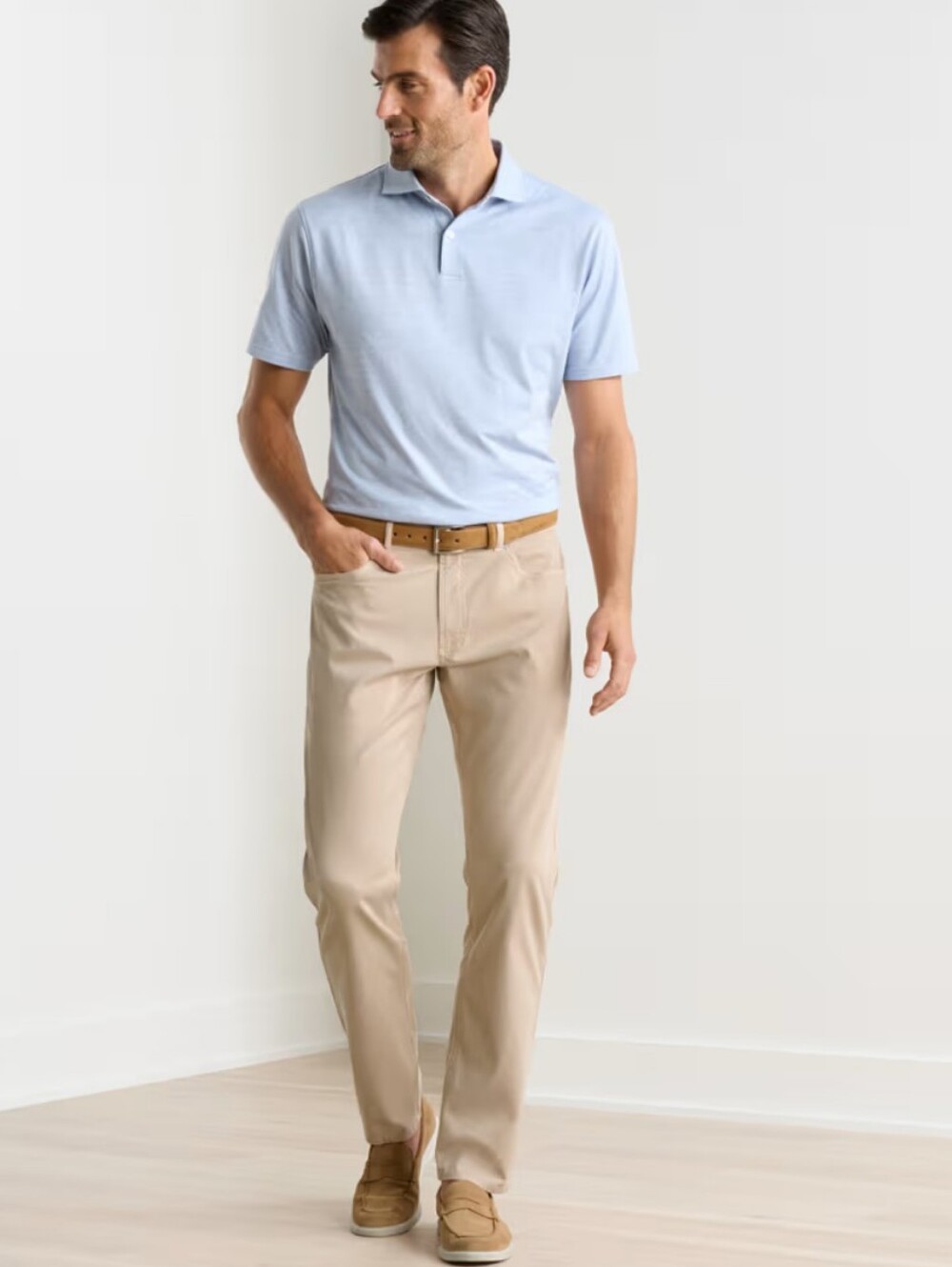 Peter Millar Wayfare Five-Pocket Pant Warm Sand Size 38 x 27